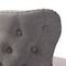 Baxton Studio Gradisca Grey Button-Tufted Upholstered Swivel Barstool, PK2 129-7073 - alternate 7